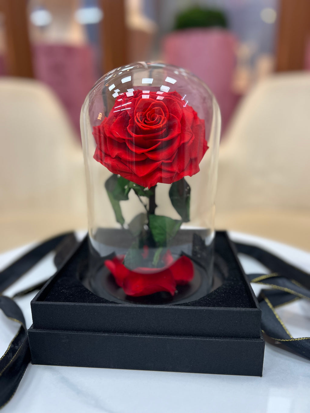 Eternal Scarlet – Red Infinity Rose 🌹✨