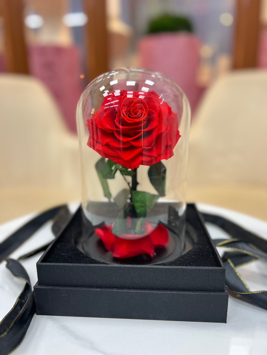Eternal Scarlet – Red Infinity Rose 🌹✨