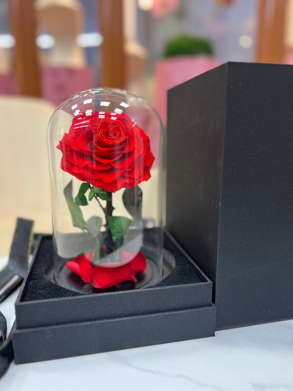 Eternal Scarlet – Red Infinity Rose 🌹✨