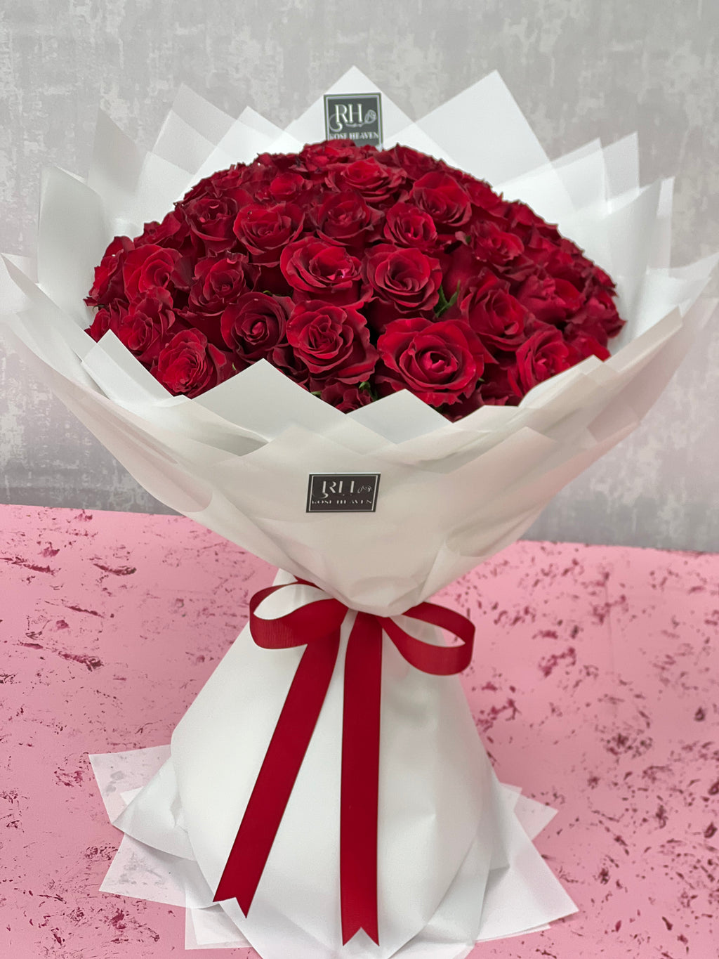 50 Red Roses Bouquet