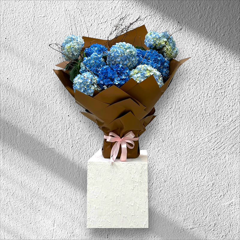 Serene Blue Hydrangea Bouquet